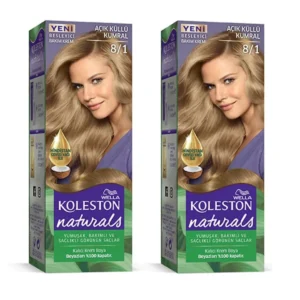 Naturals Saç Boyası Açık Küllü Kumral 8/1 2x Paket