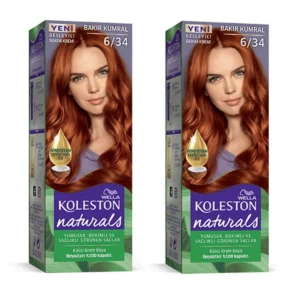 Naturals Saç Boyası Bakır Kumral 6/34 2x Paket