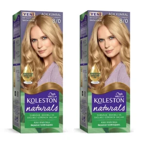Naturals Saç Boyası Açık Kumral 8/0 2x Paket