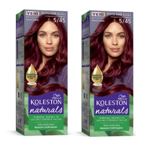 Naturals Saç Boyası Koyu Nar Kızılı 5/45 2x Paket