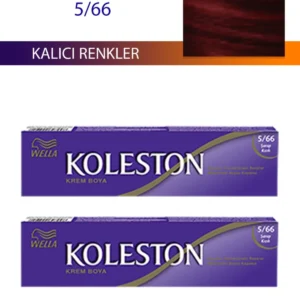 2 Adet Single Tüp Boya Saç Boyası Şarap Kızılı 5/66