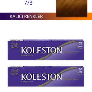 2 Adet Single Tüp Boya Saç Boyası Fındık Kabuğu 7/3