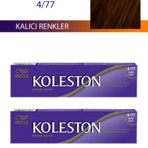 2 Adet Single Tüp Boya Saç Boyası Kadife Kahve 4/77