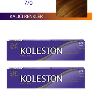 2 Adet Single Tüp Boya Saç Boyası Kumral 7/0