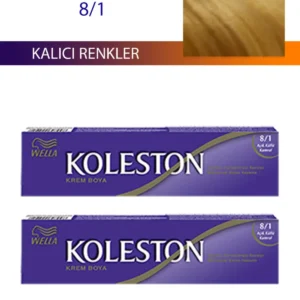 2 Adet Single Tüp Boya Saç Boyası Açık Küllü Kumral 8/1