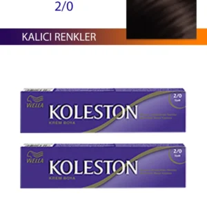 2 Adet Single Tüp Boya Saç Boyası Siyah 2/0