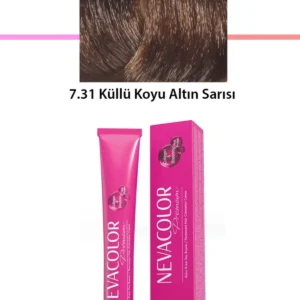 Premium 7.31 Küllü Koyu Altın Sarısı - Kalıcı Krem Saç Boyası 50 g Tüp