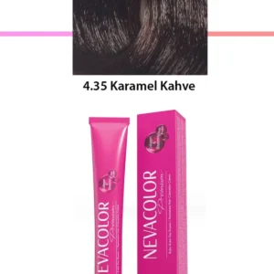 Premium 4.35 Karamel Kahve - Kalıcı Krem Saç Boyası 50 g Tüp