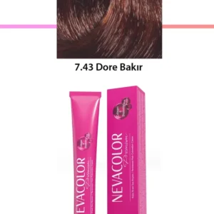 Premium 7.43 Dore Bakır - Kalıcı Krem Saç Boyası 50 g Tüp