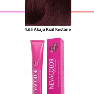 Premium 4.65 Akaju Kızıl Kestane - Kalıcı Krem Saç Boyası 50 g Tüp