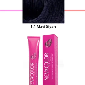 Premium 1.1 Mavi Siyah - Kalıcı Krem Saç Boyası 50 g Tüp