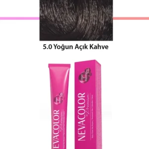 Premium 5.0 Yoğun Açık Kahve - Kalıcı Krem Saç Boyası 50 g Tüp