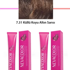 2 li Set Premium 7.31 Küllü Koyu Altın Sarısı - Kalıcı Krem Saç Boyası 2 X 50 g Tüp