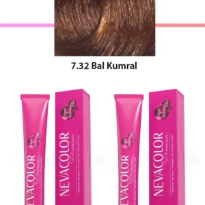 2 li Set Premium 7.32 Bal Kumral - Kalıcı Krem Saç Boyası 2 X 50 g Tüp
