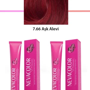 2 li Set Premium 7.66 Aşk Alevi - Kalıcı Krem Saç Boyası 2 X 50 g Tüp