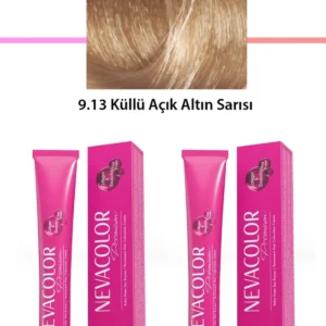 2 li Set Premium 9.13 Küllü Açık Altın Sarısı - Kalıcı Krem Saç Boyası 2 X 50 g Tüp