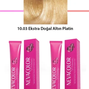 2 li Set Premium 10.03 Ekstra Doğal Altın Platin - Kalıcı Krem Saç Boyası 2 X 50 g Tüp