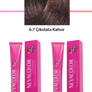 2 li Set Premium 6.7 Çikolata Kahve - Kalıcı Krem Saç Boyası 2 X 50 g Tüp