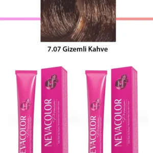 2 li Set Premium 7.07 Gizemli Kahve - Kalıcı Krem Saç Boyası 2 X 50 g Tüp