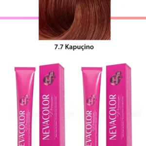 2 li Set Premium 7.7 Kapuçino - Kalıcı Krem Saç Boyası 2 X 50 g Tüp