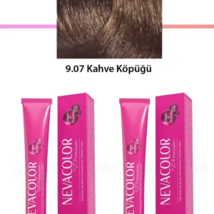 2 li Set Premium 9.07 Kahve Köpüğü - Kalıcı Krem Saç Boyası 2 X 50 g Tüp