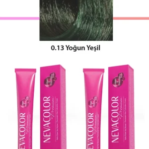 2 li Set Premium 0.13 Yoğun Yeşil - Kalıcı Krem Saç Boyası 2 X 50 g Tüp