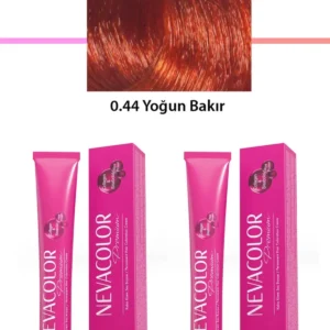 2 li Set Premium 0.44 Yoğun Bakır - Kalıcı Krem Saç Boyası 2 X 50 g Tüp