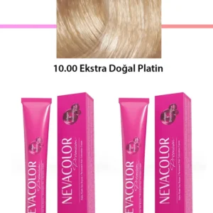 2 li Set Premium 10.00 Ekstra Doğal Platin - Kalıcı Krem Saç Boyası 2 X 50 g Tüp