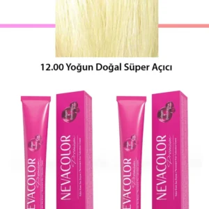 2 li Set Premium 12.00 Yoğun Doğal Süper Açıcı - Kalıcı Krem Saç Boyası 2 X 50 g Tüp