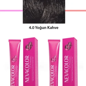 2 li Set Premium 4.0 Yoğun Kahve - Kalıcı Krem Saç Boyası 2 X 50 g Tüp
