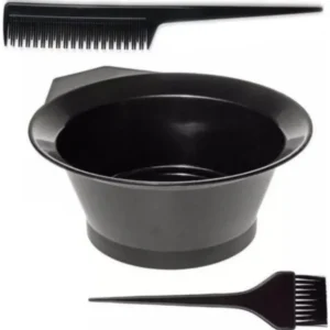 Saç Boya Fırçası Boya Kabı ve Krepe Tarağı Saç Boyama 3 'lü Set