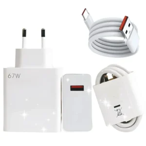 Type-C 67w (Watt) Ultra Hızlı Şarj Aleti Adaptör Kablo Set