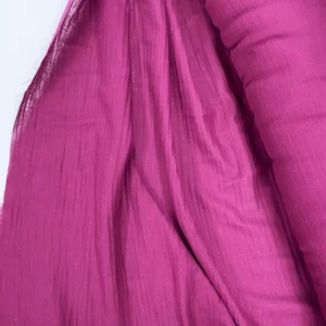 Çok Amaçlı Müslin Pamuklu Bebek Örtü ve Battaniye Kumaşı Müslin Bez Bordo 23