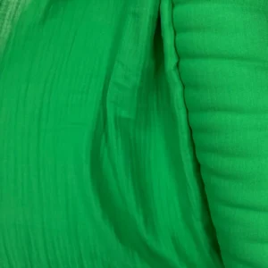 Çok Amaçlı Müslin Pamuklu Bebek Örtü ve Battaniye Kumaşı Müslin Bez Zümrüt Yeşili 41