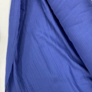 Çok Amaçlı Müslin Pamuklu Bebek Örtü ve Battaniye Kumaşı Müslin Bez İndigo 89