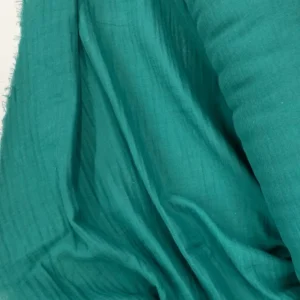 Çok Amaçlı Müslin Pamuklu Bebek Örtü ve Battaniye Kumaşı Müslin Bez Petrol Yeşili 41