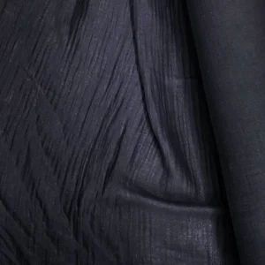 Çok Amaçlı Müslin Pamuklu Bebek Örtü ve Battaniye Kumaşı Müslin Bez Siyah 27