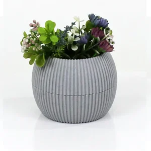 Mercan Saksı 3 Numara 0,70 Litre Su Hazneli Dekoratif Kaktüs Sukulent Saksı 14,6x11,5 cm