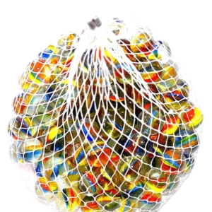 50 Adet Karışık Renk Cam Misket Bilye Oyuncak Cam Bilya Gülle