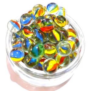 25 Adet Karışık Renk Cam Misket Bilye Oyuncak Cam Bilya Gülle