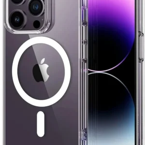 Iphone 14 Pro Max Kılıf Kamera Lens Korumalı Magsafe Destekli Şeffaf Darbe Emici Sert Kapak