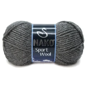 Sport Wool Atkı Bere Ceket Yelek Örgü İpi Yünü No: 193 Koyu Gri Melanj