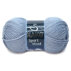 Sport Wool Atkı Bere Ceket Yelek Örgü İpi Yünü No: 11223 Denim Melanj