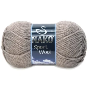 Sport Wool Atkı Bere Ceket Yelek Örgü İpi Yünü No: 23294 Bej Melanj