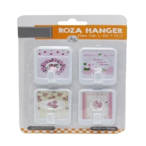 4 lü Roza Yapışkanlı Askı 4,5X6cm