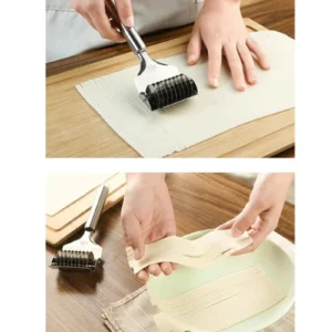 Paslanmaz Çelik Hamur Kesme Aparatı Metal Saplı