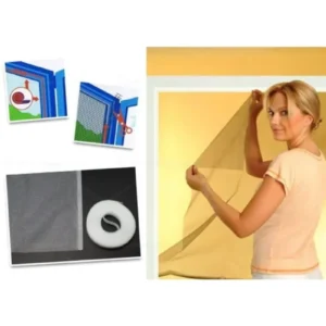 Tek Kanatlı Pencere Sinekliği Kolay Montaj Pencere Sineklik 75cm X 125cm Bant Hediyeli