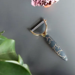 Mermer Desenli Modern Sebze Soyacak Çift Yönlü