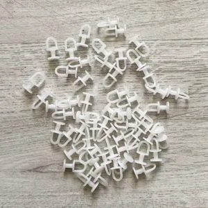 Dikmeli Sistem 75 adet Tül ve Perde Düğmesi Sağlam Korniş Halkası