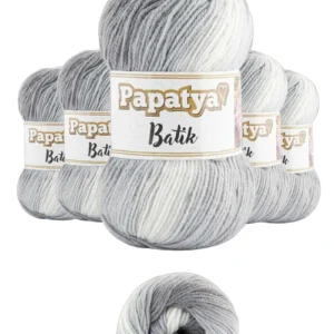 5 Adet Batik 554 Örgü İpi Yünü Tüm Kıyafetlere Uygun - 01